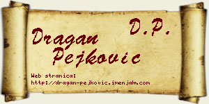 Dragan Pejković vizit kartica